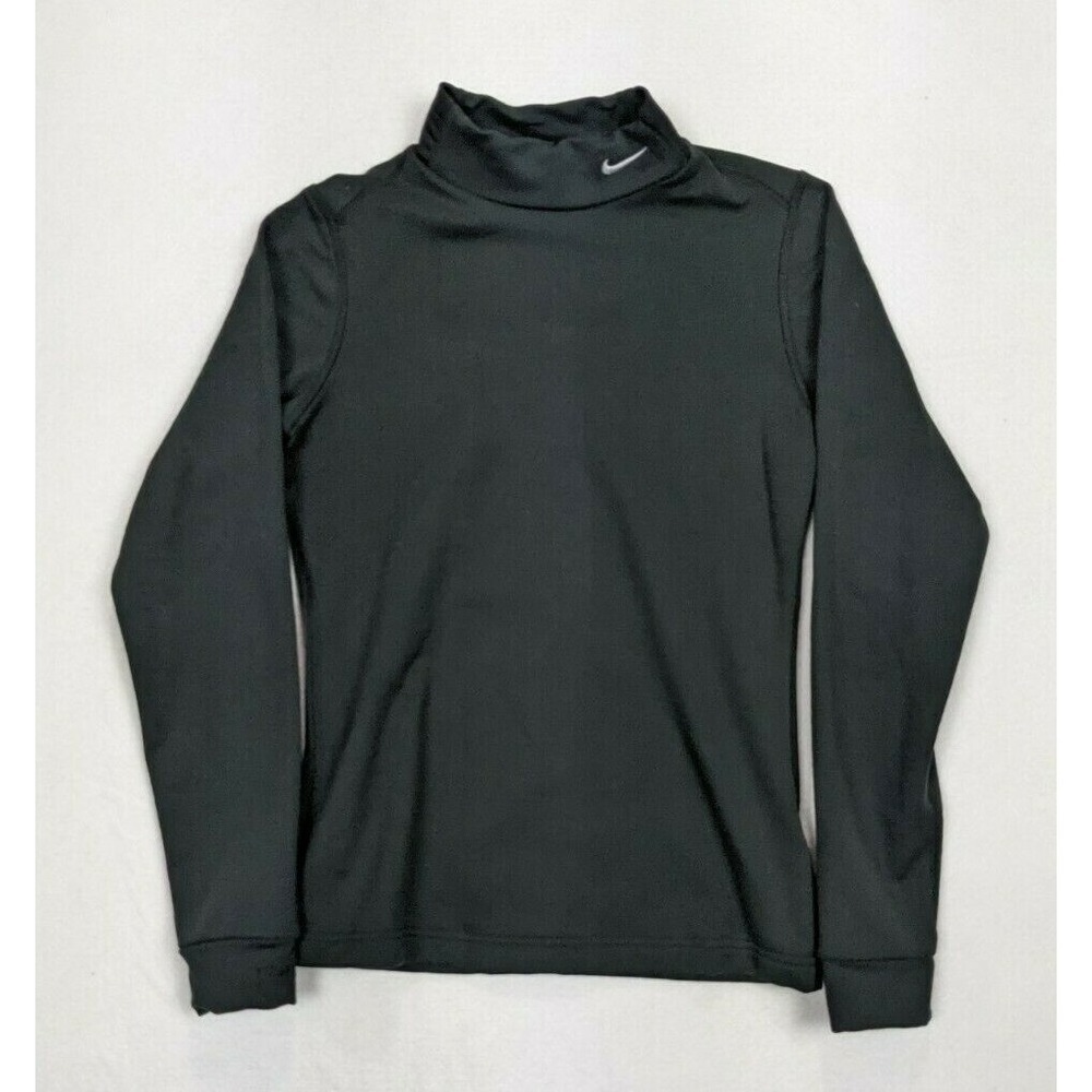Nike Fit Dry Womens Pullover Shirt Jacket Size S 4 6 Polyester Blend Black